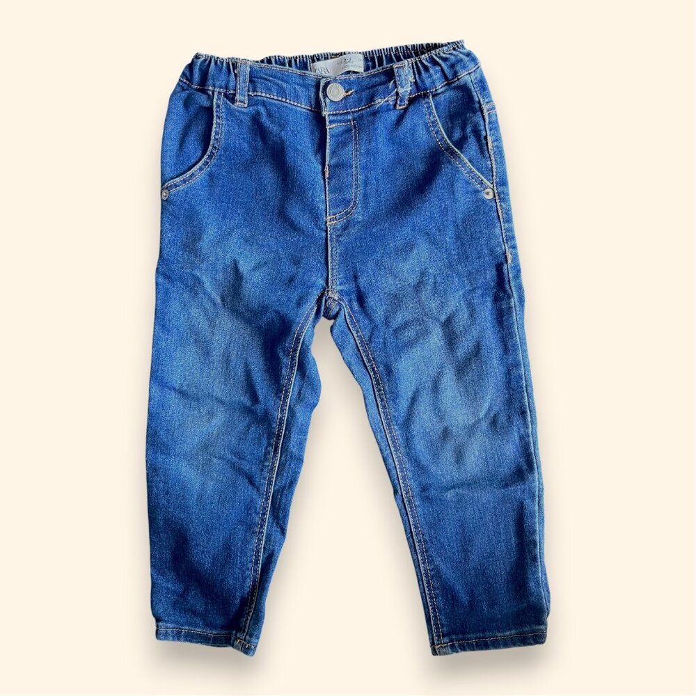 ZARA Kids Blue Jeans | Size 2-3 Years | Soft Stretch Denim Pants.